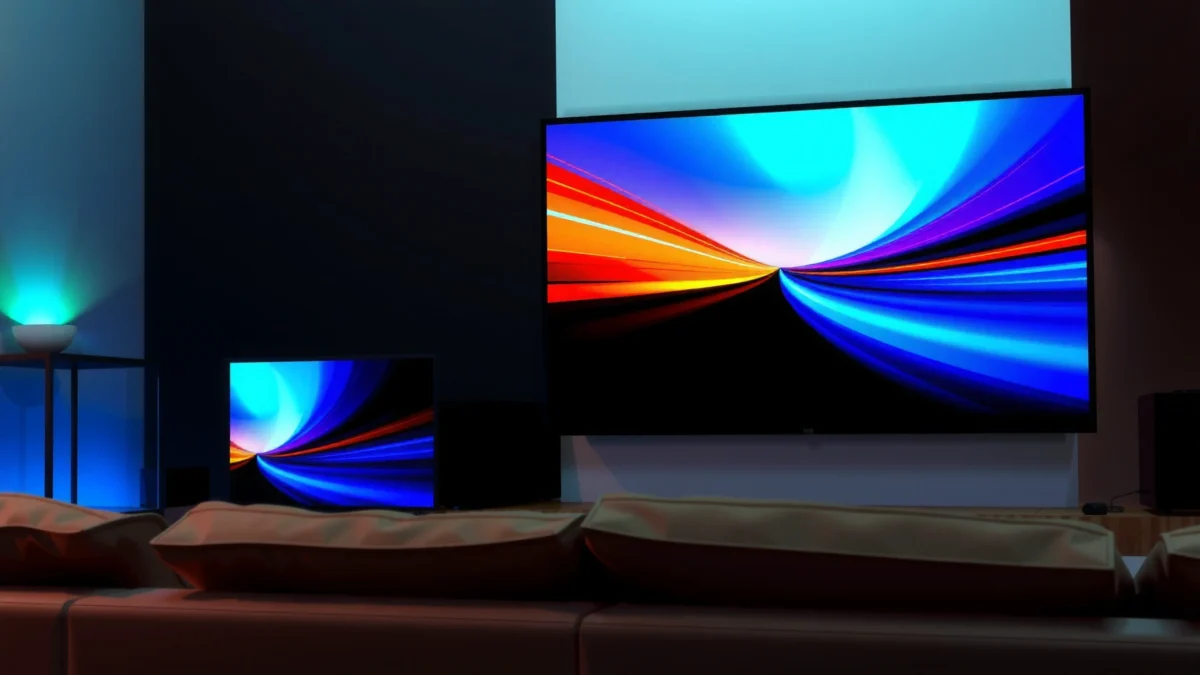 Comparison of 144Hz and 240Hz TVs highlighting refresh rate differences.