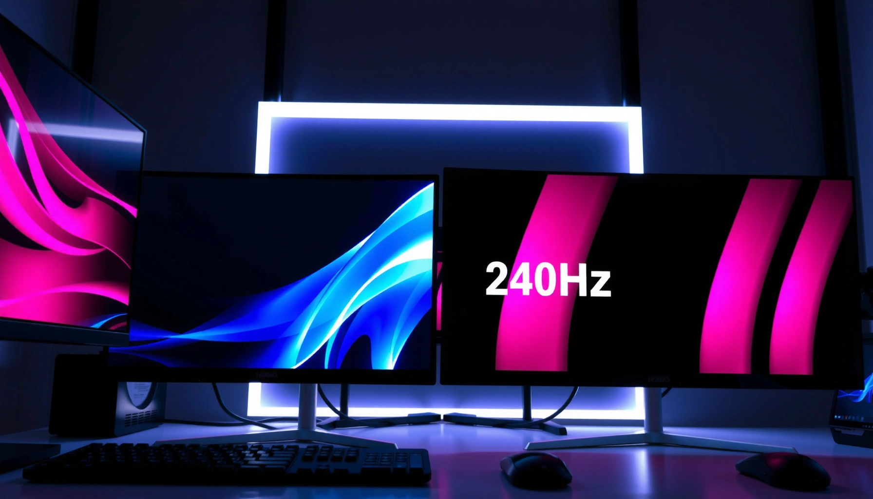 Comparison of 240Hz OLED and 120Hz OLED displays highlighting refresh rate differences