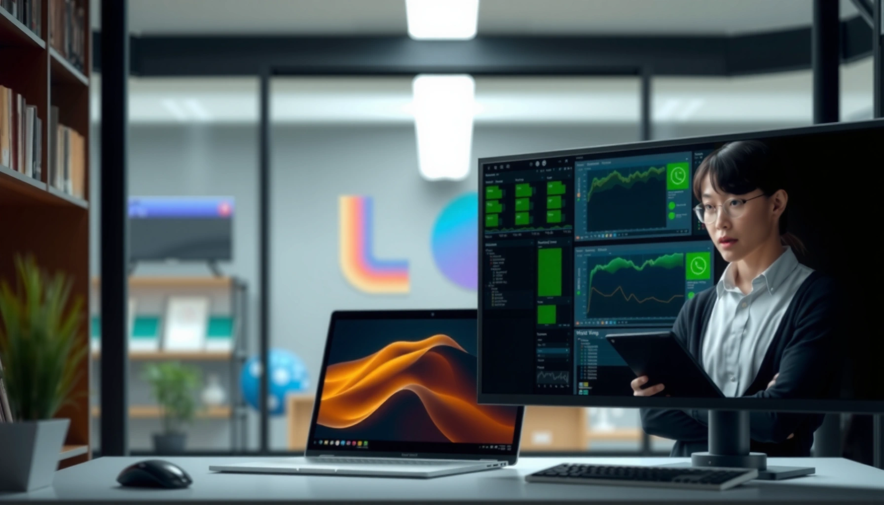 Comparison of 27-inch IPS and 34-inch OLED monitors for buying decisions.