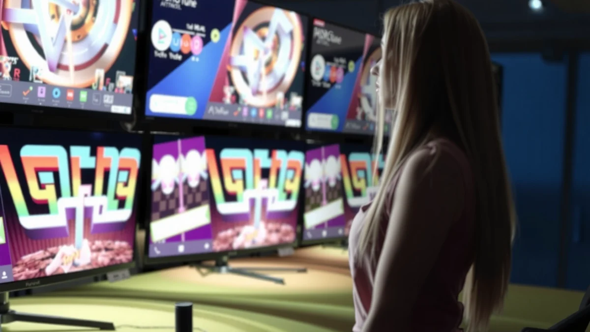 Comparison of 4K Mini-LED and 4K OLED technology with visual differences highlighted.