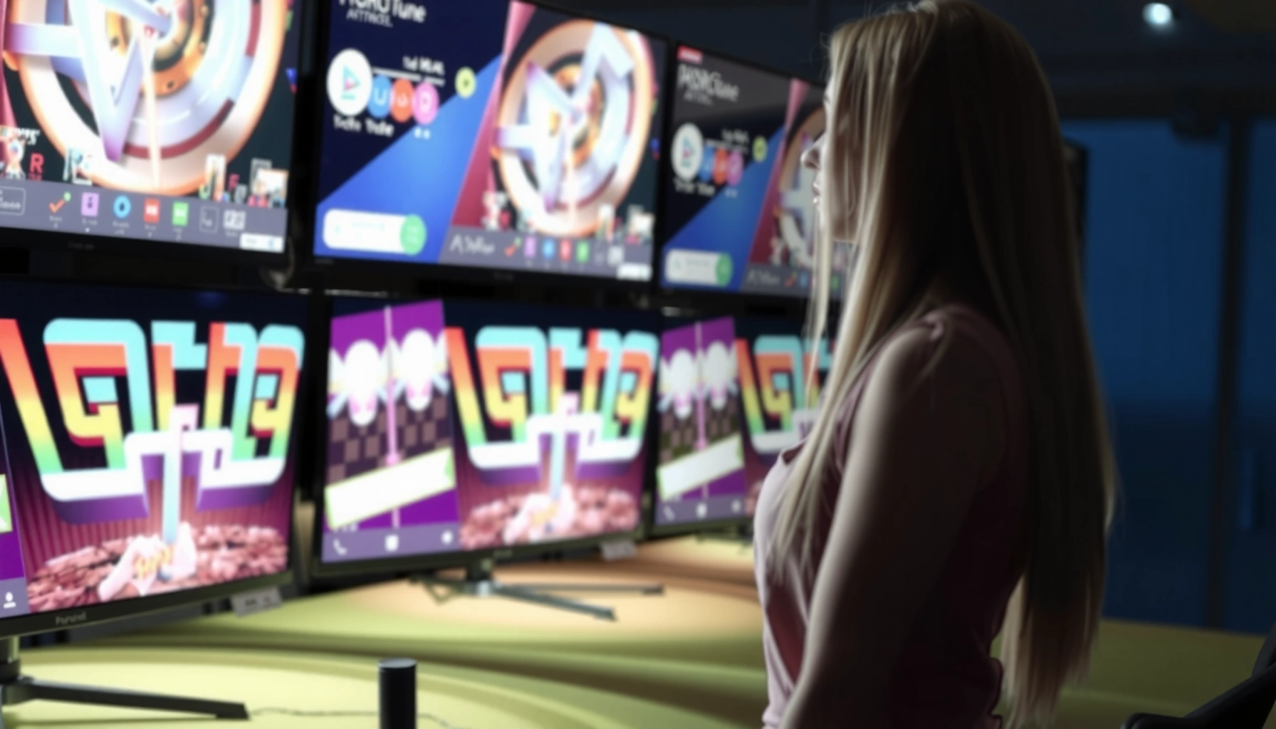 Comparison of 4K Mini-LED and 4K OLED technology with visual differences highlighted.