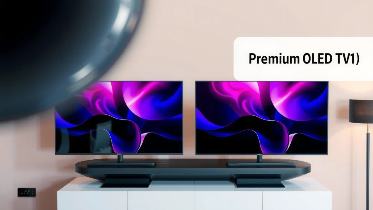 Comparison of 4K OLED and 8K OLED TVs showcasing their differences and features.