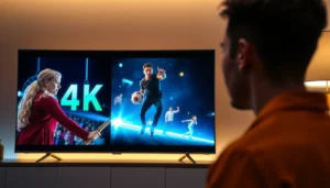 Comparison of 4K streaming and 1080p Blu-ray quality in visuals.