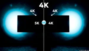 Comparison of 4K and 5K sharpness in visual quality and detail.