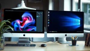 Comparison of 4K and 8K productivity monitors for work tasks and productivity enhancement.