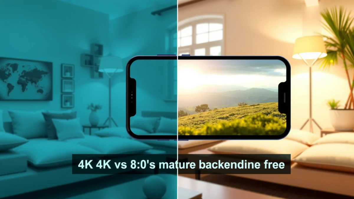 Comparison of 4K and 8K sharpness in real viewing scenarios