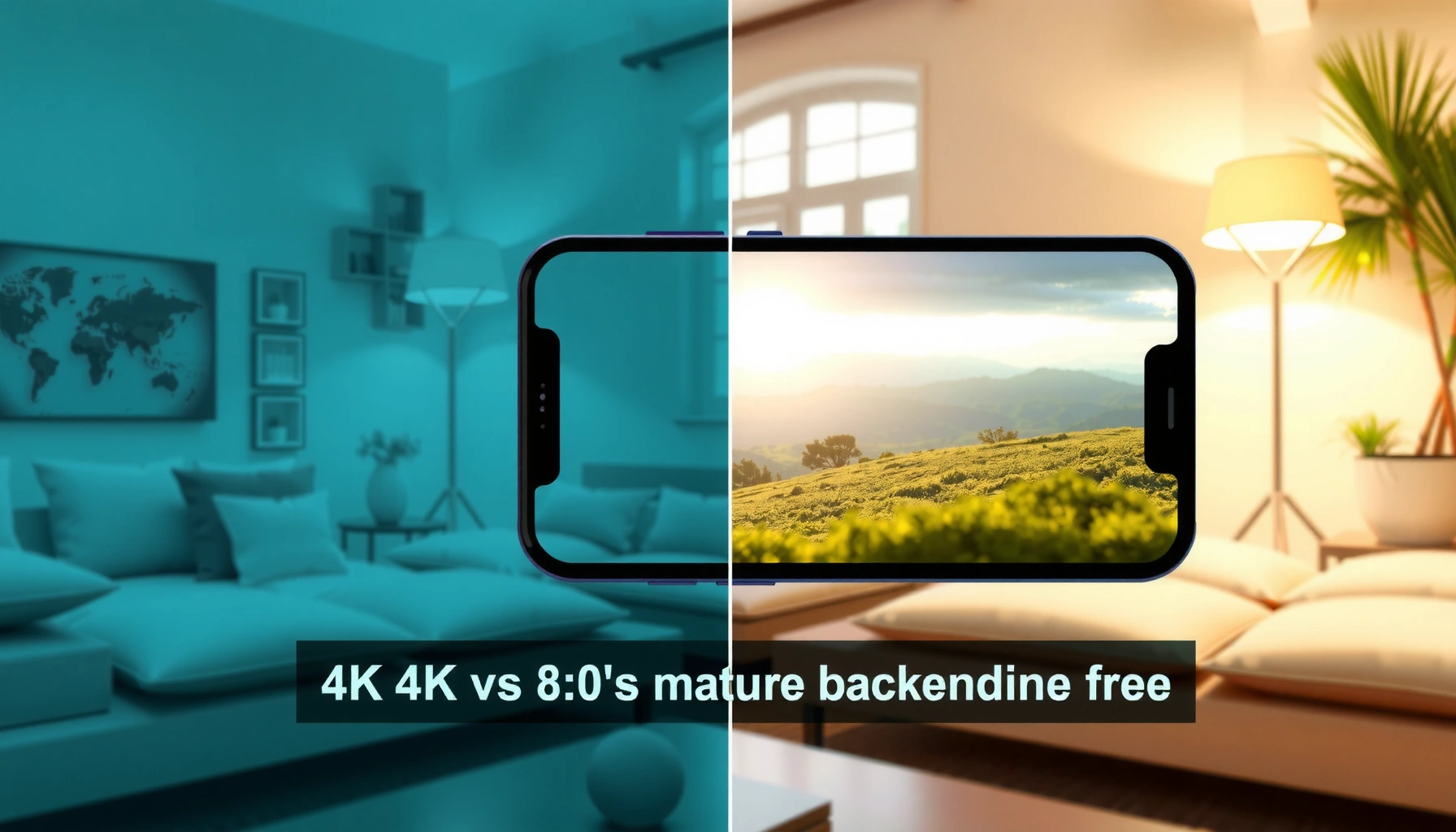 Comparison of 4K and 8K sharpness in real viewing scenarios