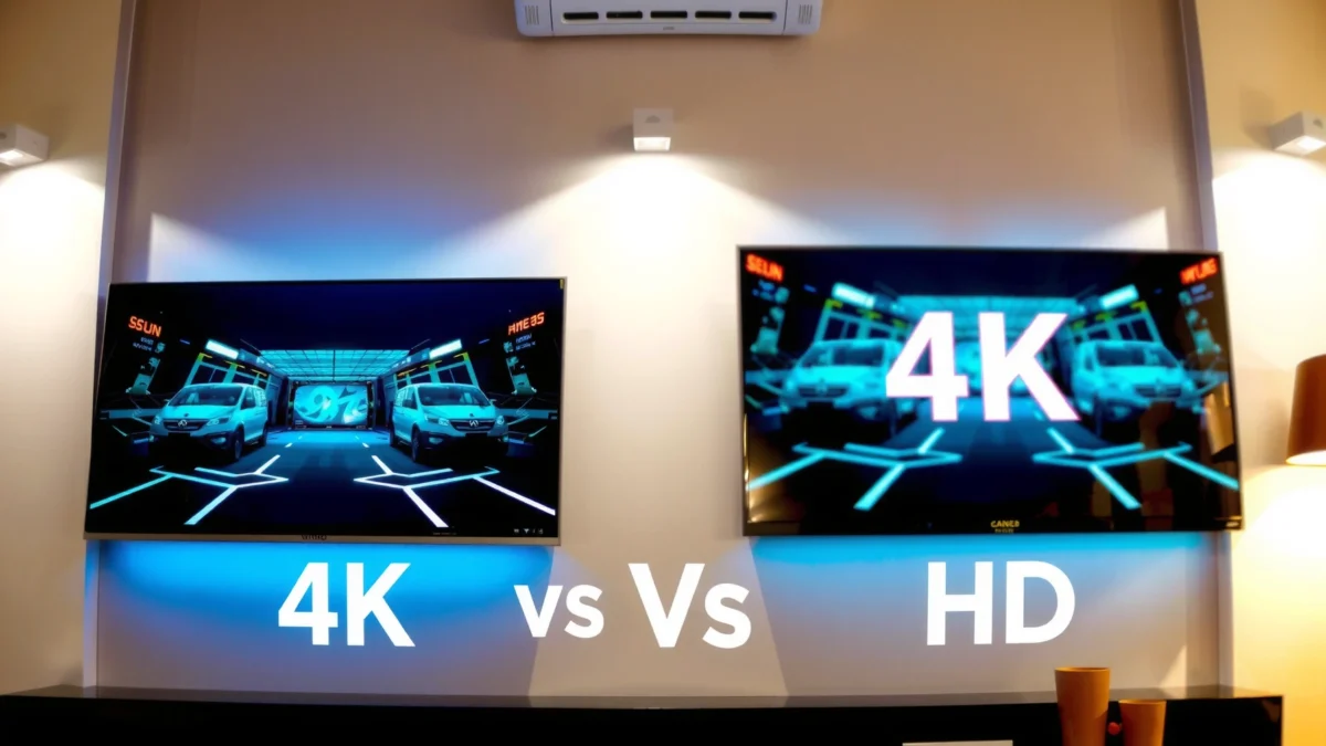 A comparison of 4K and Full HD TVs highlighting their differences and features.