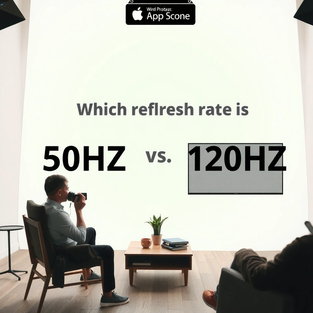 Comparison of 50Hz and 120Hz refresh rates in TVs, highlighting core differences.