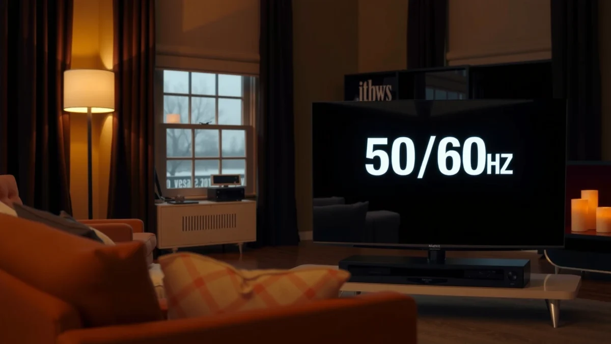 Comparison of 50Hz and 60Hz TVs highlighting key differences in performance and display quality.