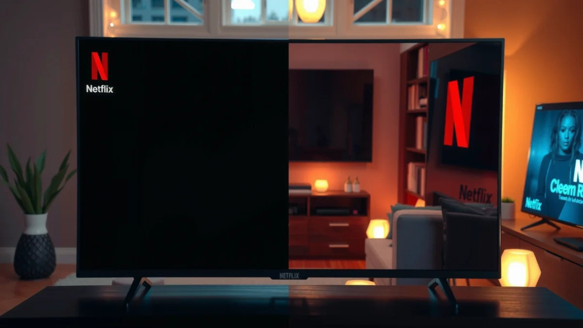 Comparison of 60Hz and 120Hz refresh rates for Netflix viewing experience.