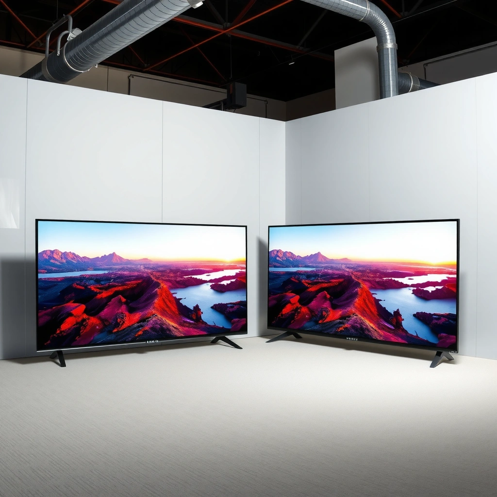 Comparison of 8K OLED and 8K QLED picture quality highlighting contrast, blacks, and colors.