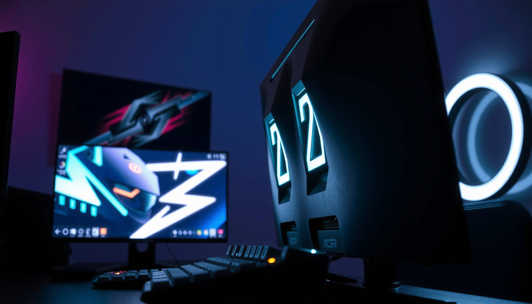 Comparison of Acer Nitro XV242Y and ASUS VG259Q 144Hz IPS gaming monitors side by side