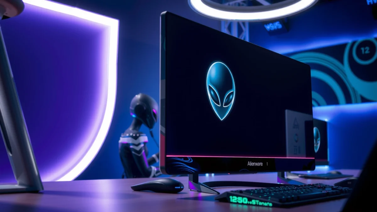 Comparison of Alienware AW2524H and ASUS PG248QP monitors showcasing 500Hz vs 540Hz performance.