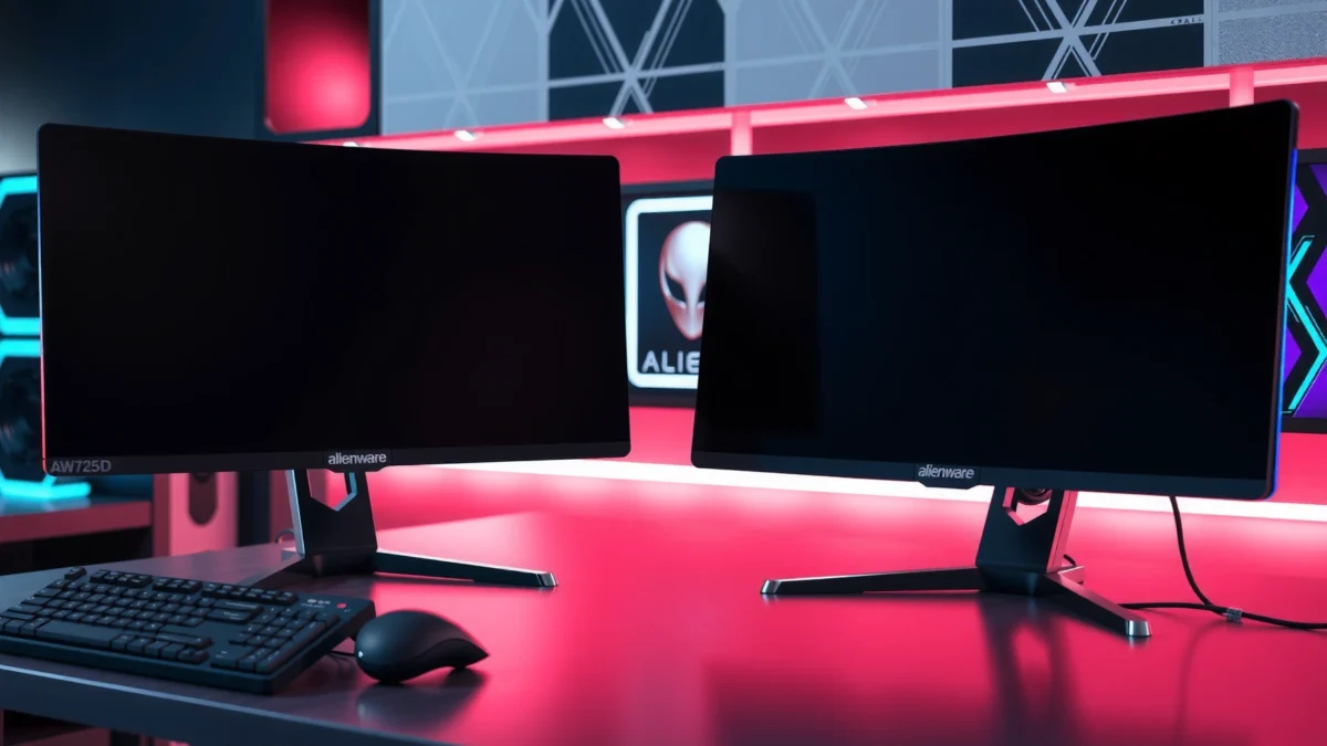 Comparison of Alienware AW2725D and AW2725DF gaming monitors for buyers