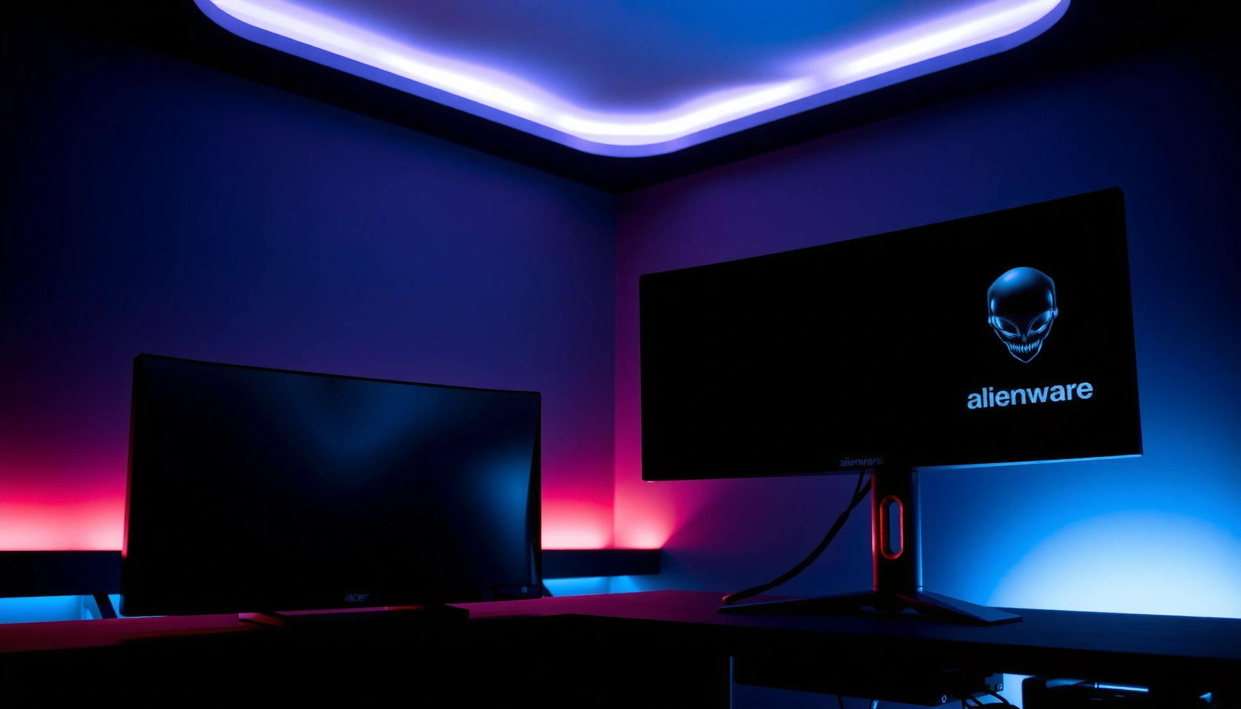 Comparison of Alienware and Acer monitors for gaming and productivity.