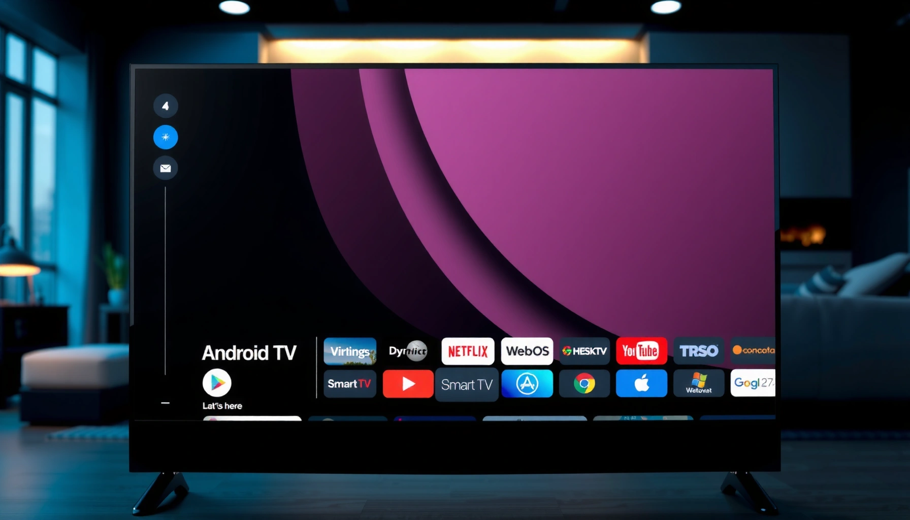 Comparison of Android TV and webOS smart TV platforms highlighting their features and performance.