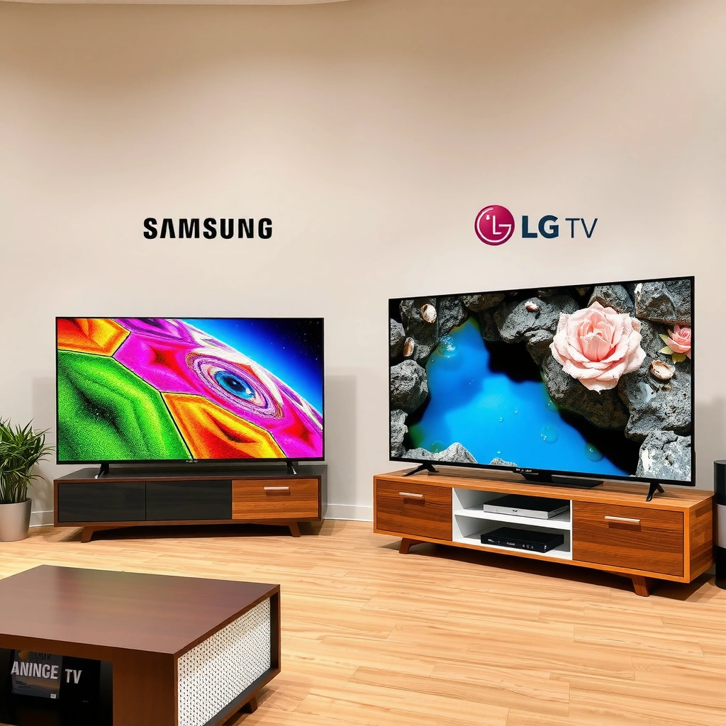 Comparison of app store access and availability for Samsung and LG TVs