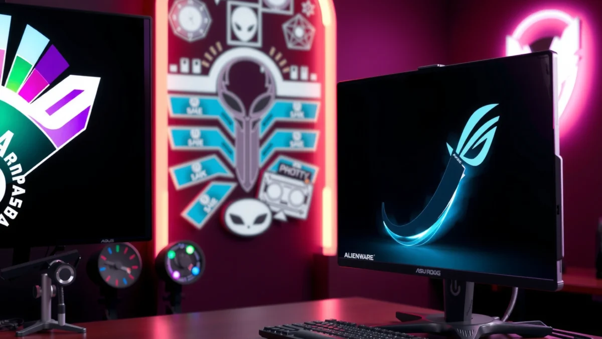 Comparison of ASUS ROG Swift and Alienware AW2725DF OLED gaming monitors