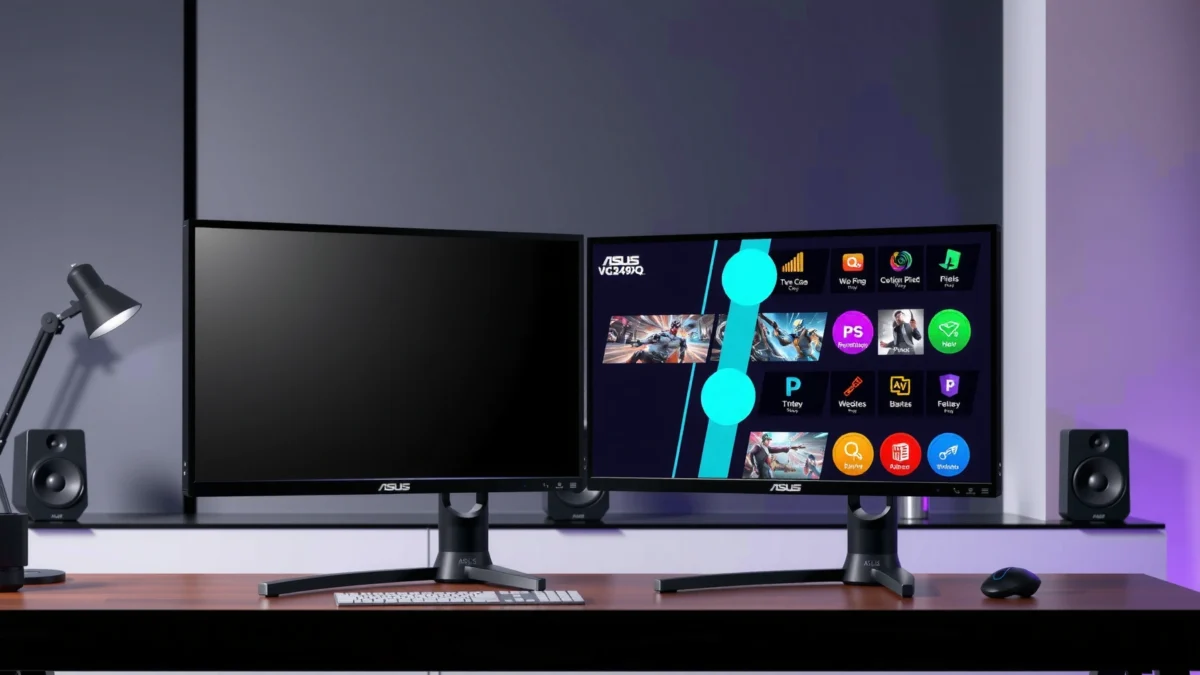 Comparison of ASUS VG249Q and BenQ MOBIUZ EX2510S 1080p IPS gaming monitors