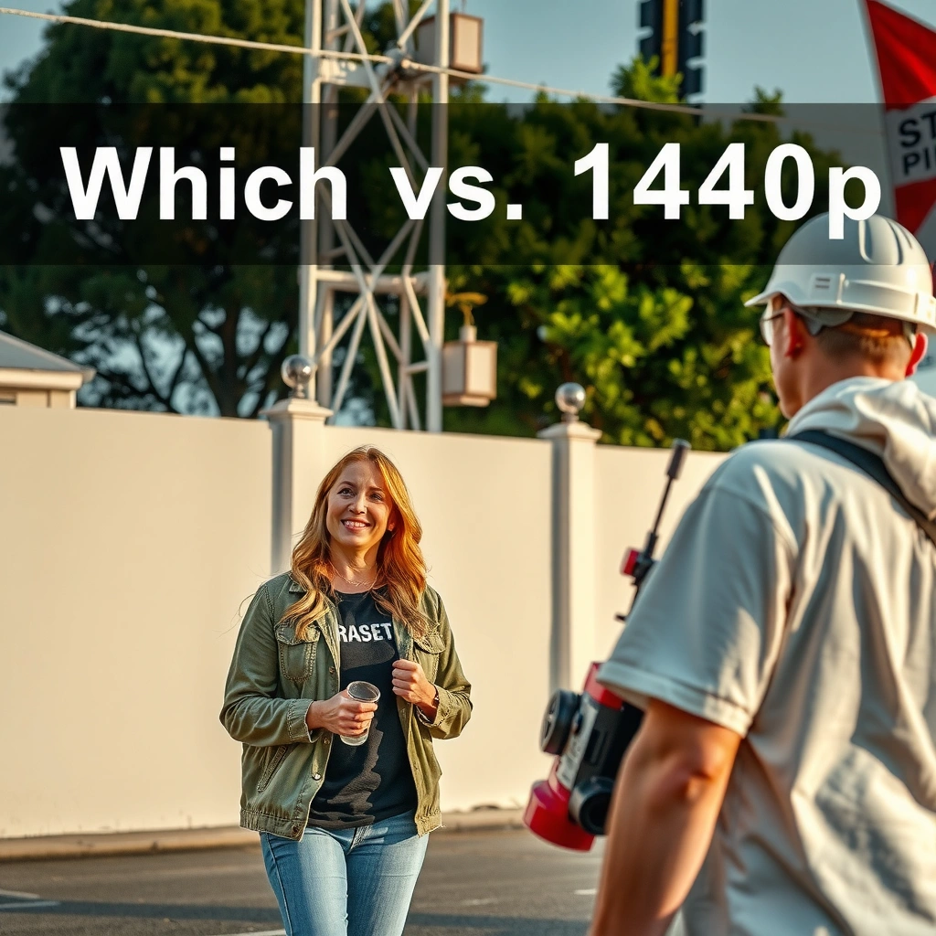 Illustration comparing bandwidth usage of 1080p and 1440p resolutions for streaming.