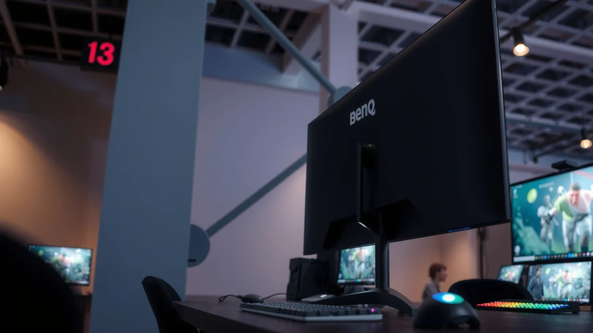 Comparison of BenQ XL2586X and Zowie XL2586X monitors showcasing their features and branding differences.