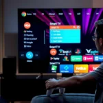 Top smart TV operating systems for gaming, showcasing smooth gameplay and user-friendly interfaces.