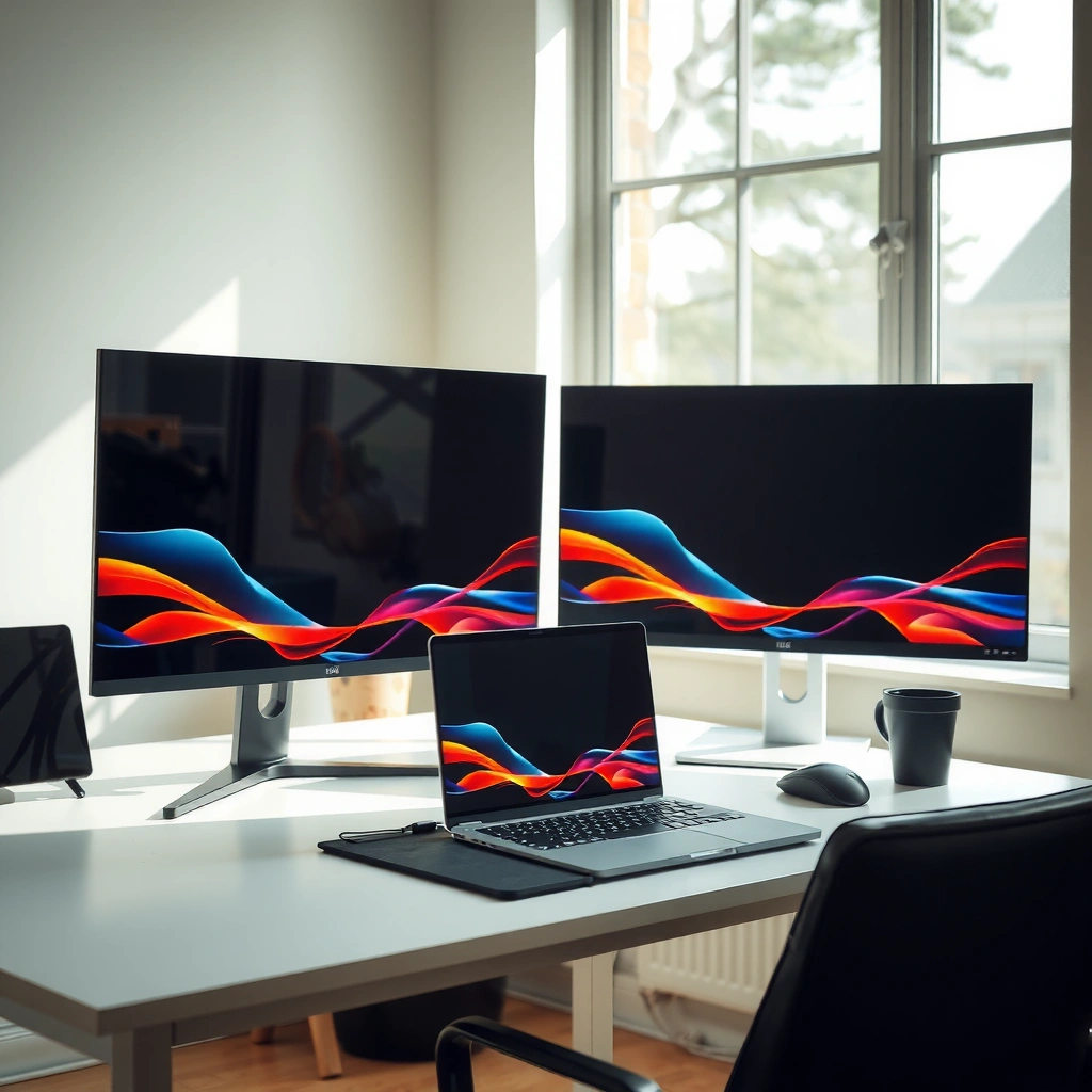 Comparison of black levels and contrast between Black IPS and OLED monitors.