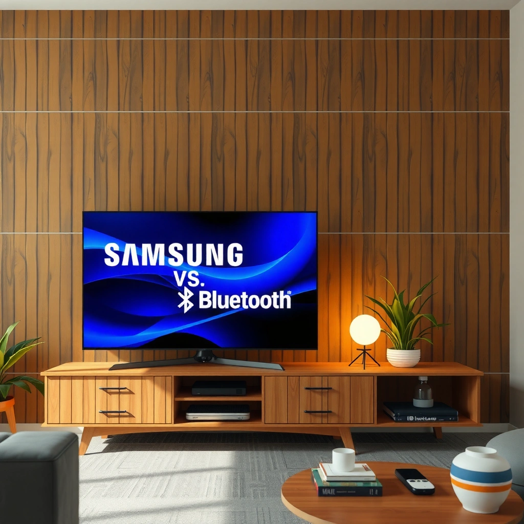 Comparison of Bluetooth audio support for Samsung and LG TVs with headphones and speakers.