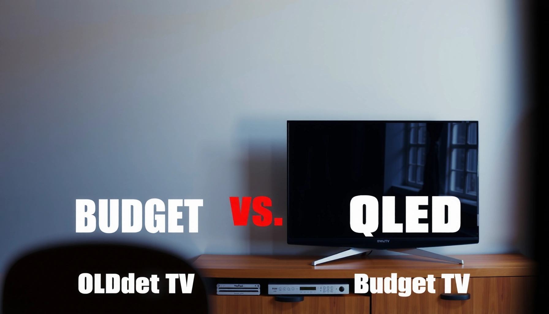 Comparison of Budget QLED and Budget OLED TVs highlighting their features and performance.