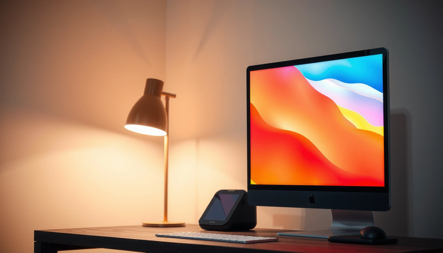 Comparison of a budget TV and a computer monitor for home setup.
