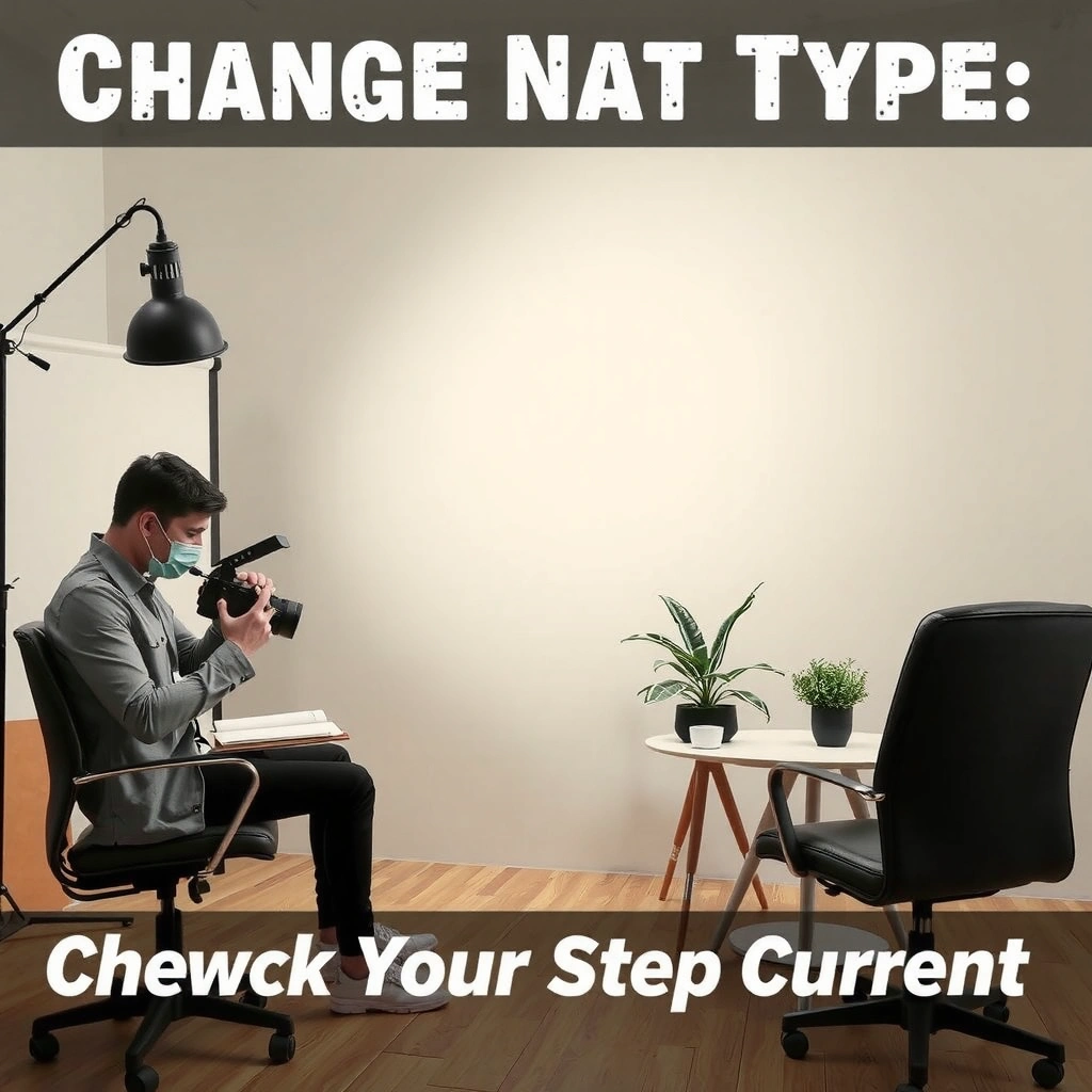 Screenshot showing how to check your current NAT type on a gaming console or PC.