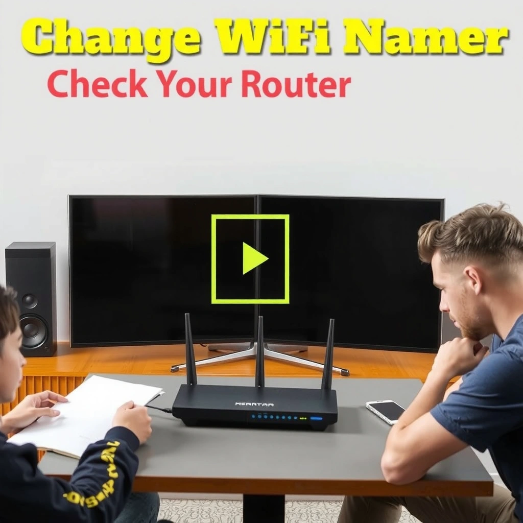 Router details screen showing Wi-Fi name settings for changing your Wi-Fi name.
