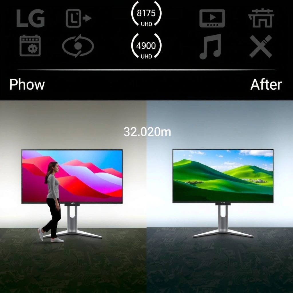 Comparison of core specs between LG 32GS95UE and ASUS PG32UCDM 4K OLED displays.