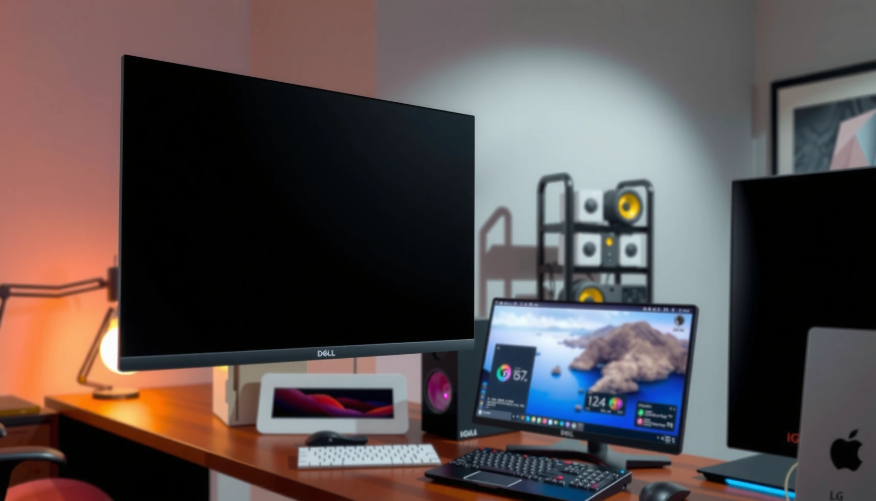 Comparison of Dell S2722QC and LG 27UP850 27-inch 4K USB-C monitors