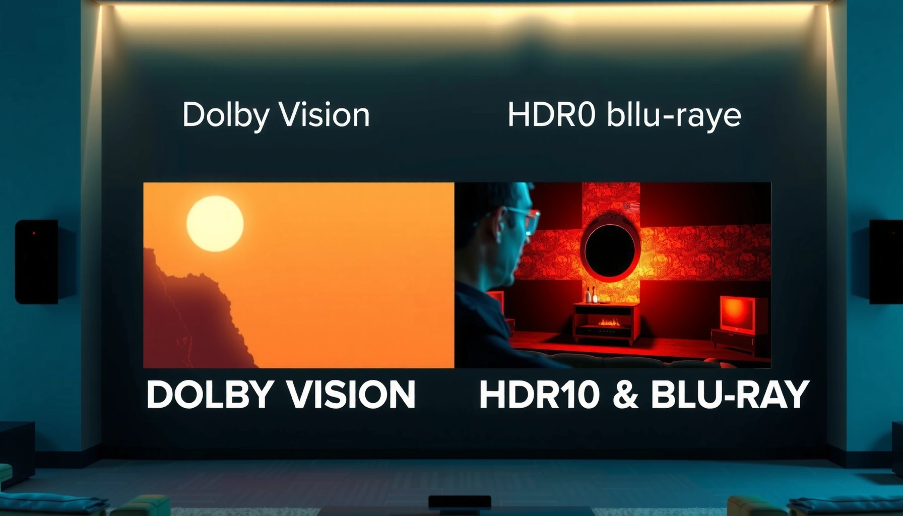 Comparison of Dolby Vision and HDR10 Blu-ray technologies for better picture quality.