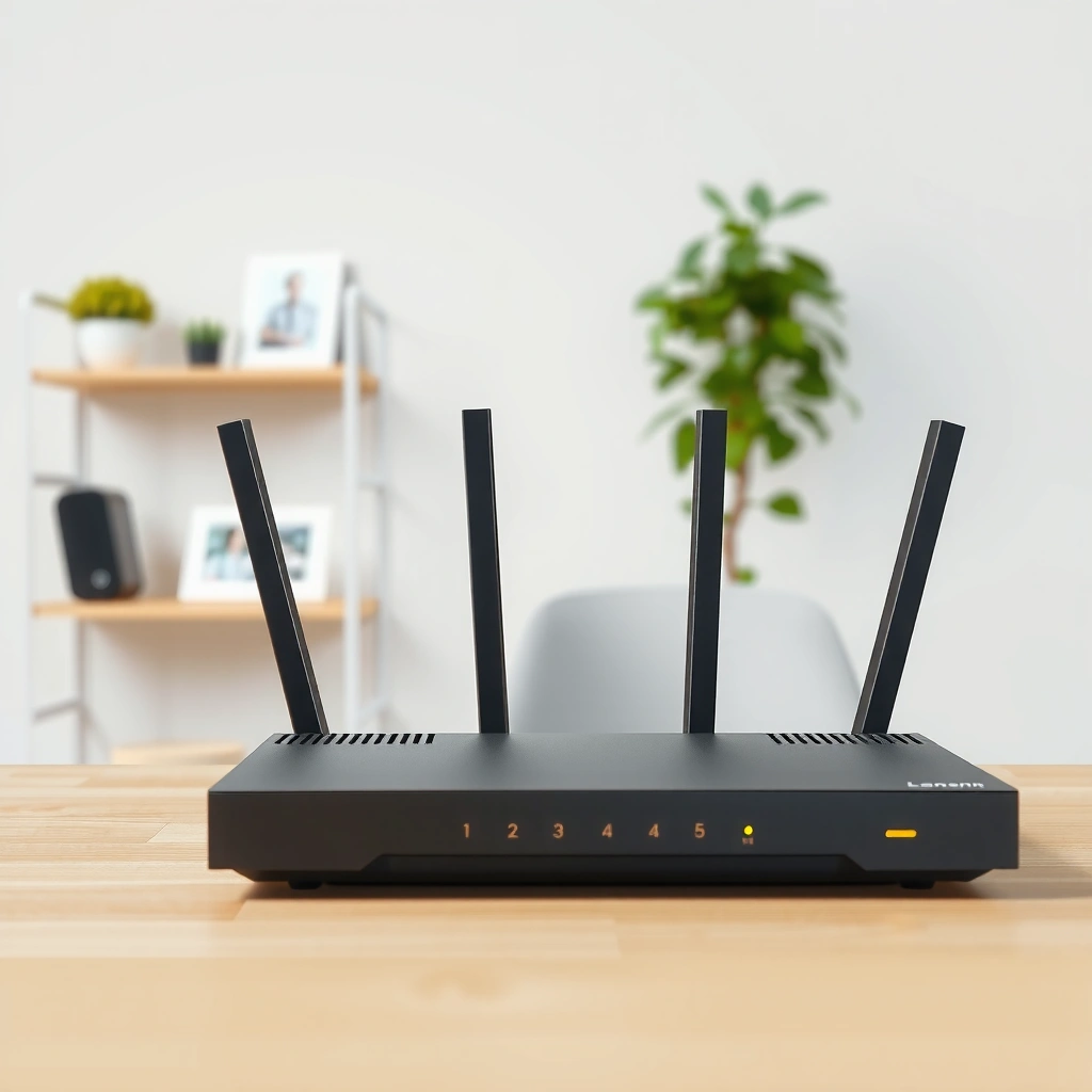 A collection of tools and devices needed to set up a modem and router for internet connectivity.