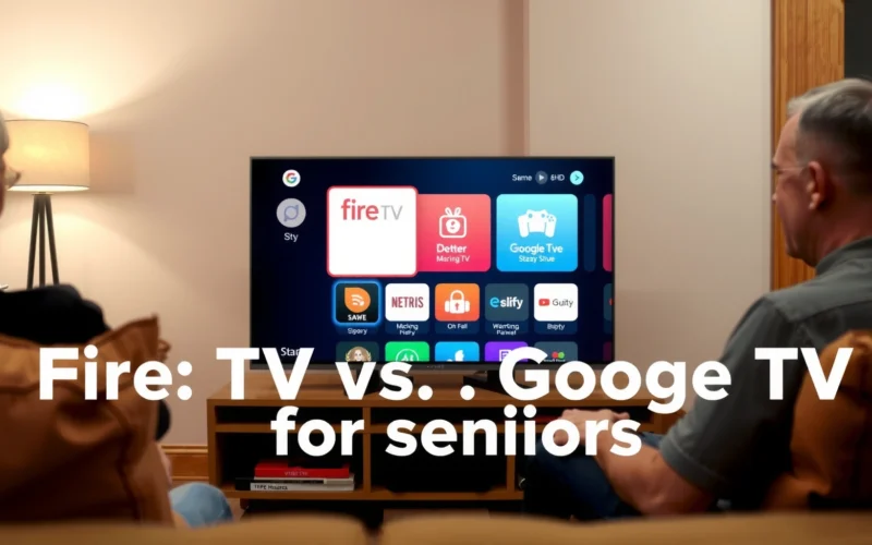 Fire TV vs Google TV for Seniors: Which Is Easier?