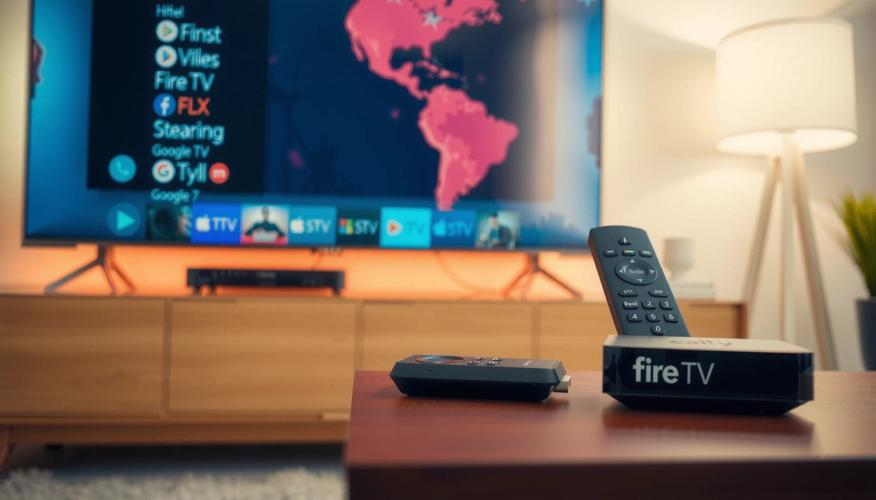 Comparison of Fire TV and Google TV storage capacities and features