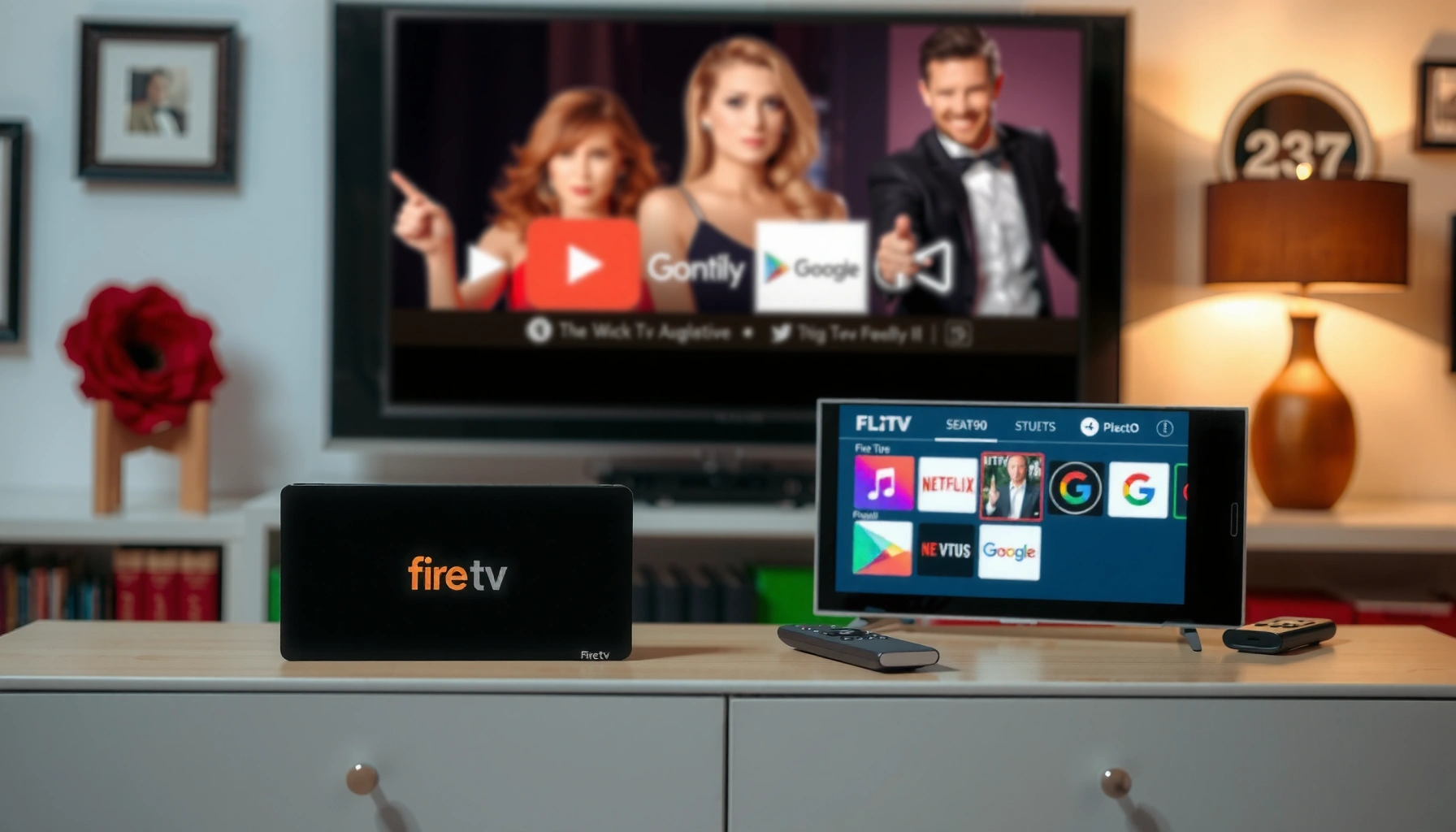 Comparison of Fire TV and Google TV updates highlighting new features and performance
