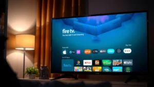 Visual comparison of Fire TV and tvOS highlighting key differences and features.