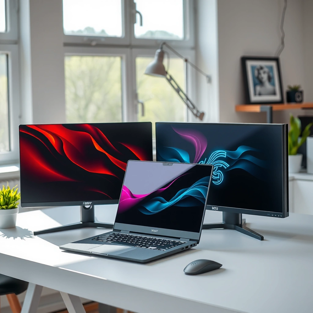 Comparison of gaming performance and refresh rates between Razer and MSI monitors.