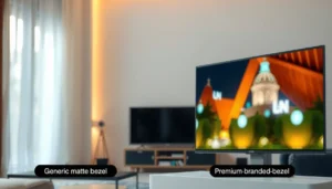 Comparison of Generic Smart TV and Brand Smart TV highlighting features and differences