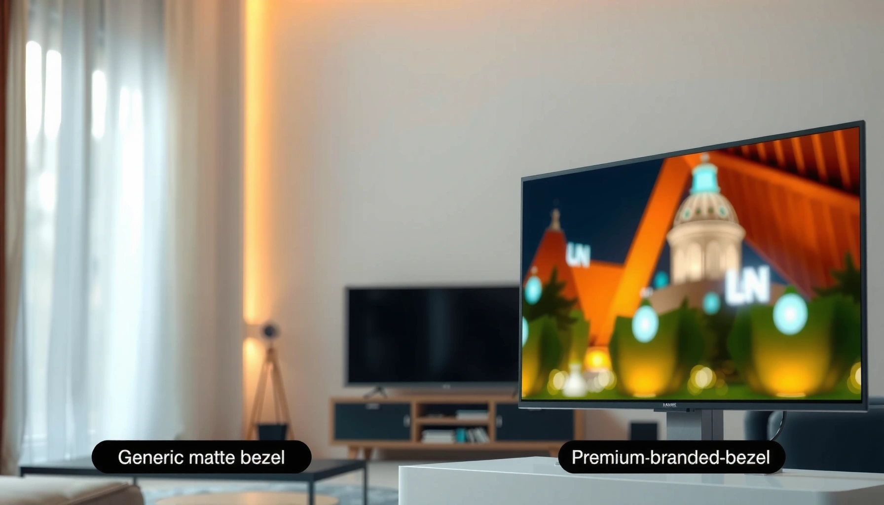 Comparison of Generic Smart TV and Brand Smart TV highlighting features and differences