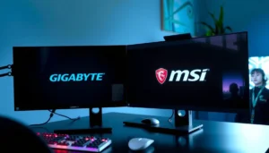 Comparison of Gigabyte and MSI monitors for gaming and productivity setups.