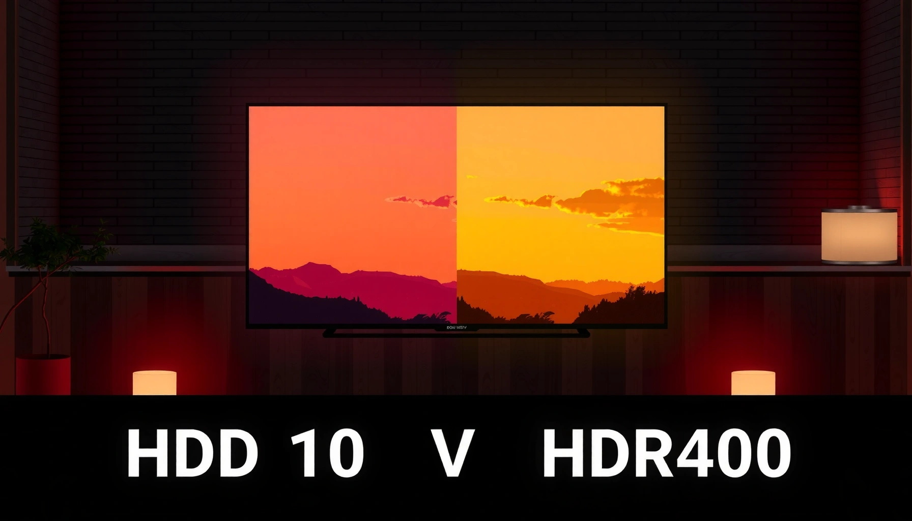 Comparison of HDR10 and HDR400 highlighting key differences and features.