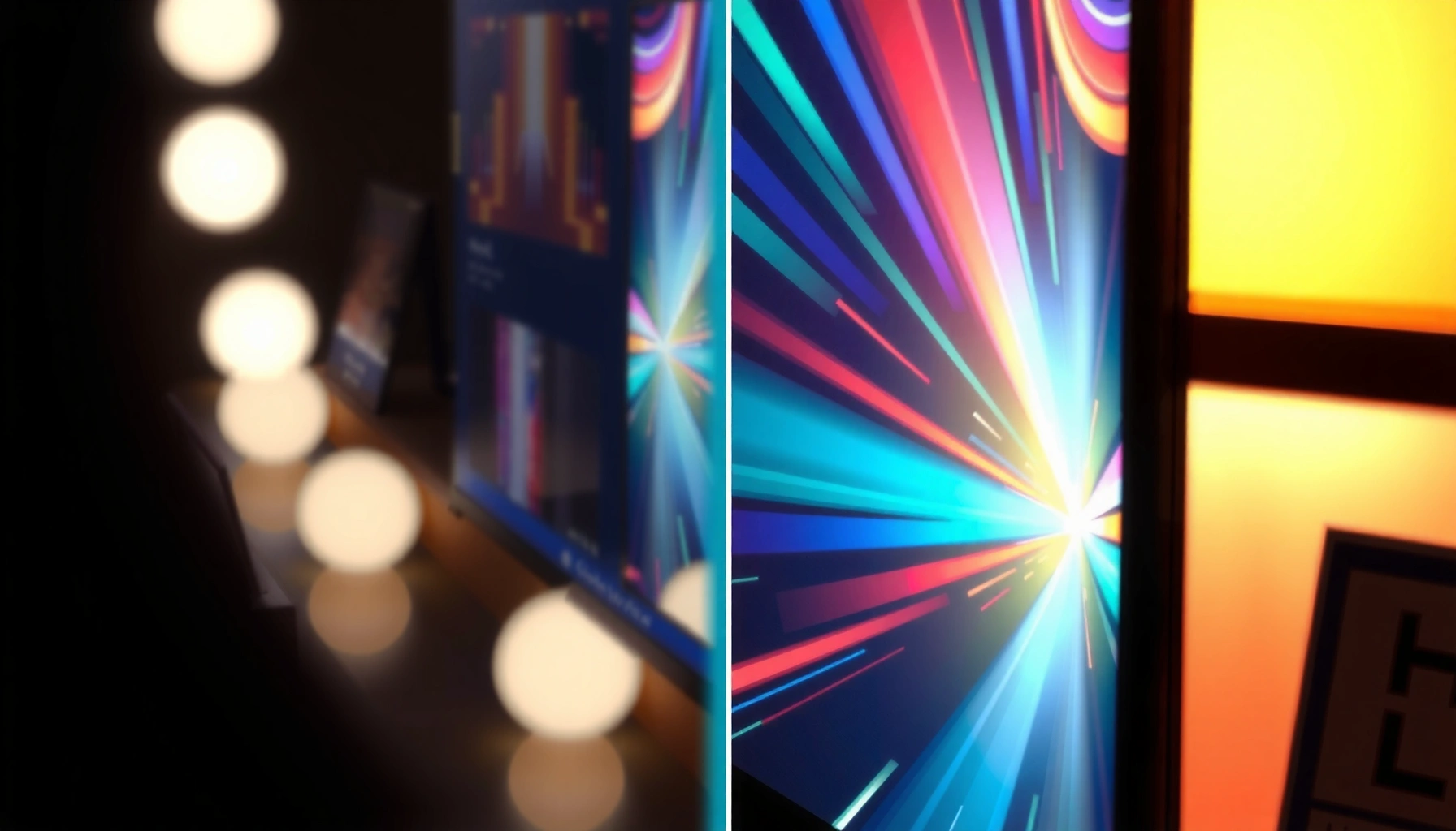 Visual comparison of HDR10+ and HLG technologies highlighting their key differences and benefits.