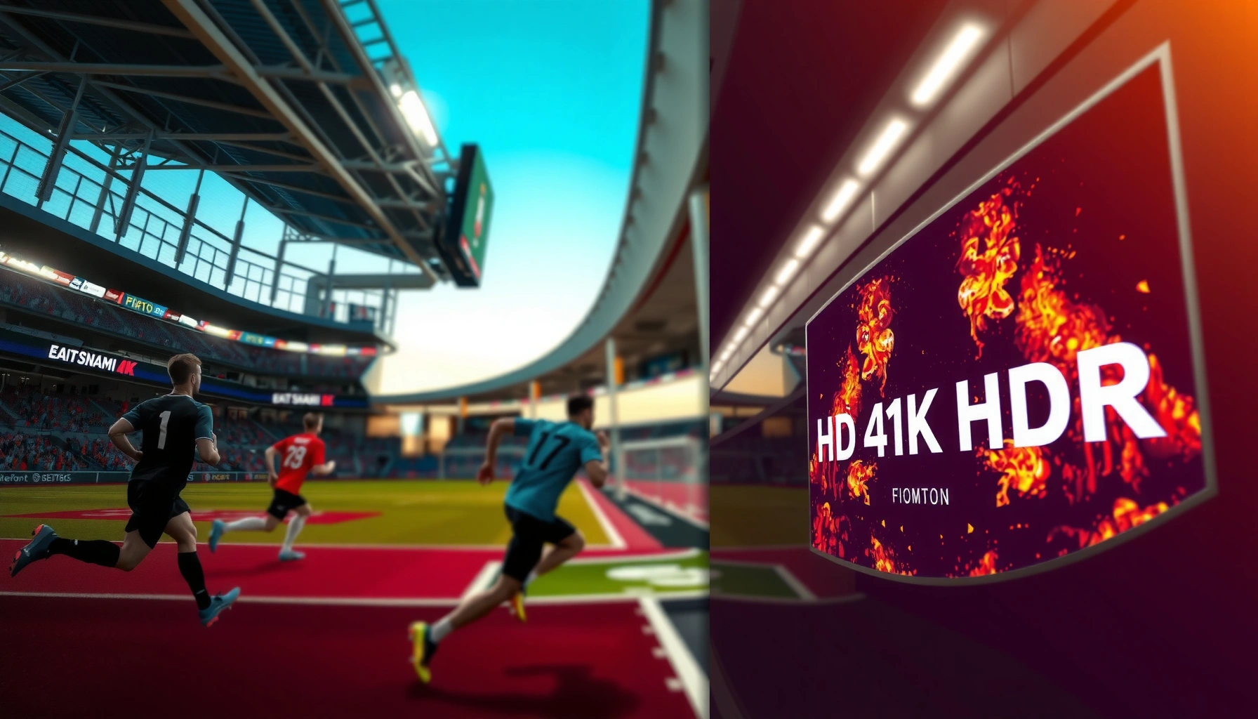 Comparing HDR10 and HLG technologies for enhanced sports viewing experience.