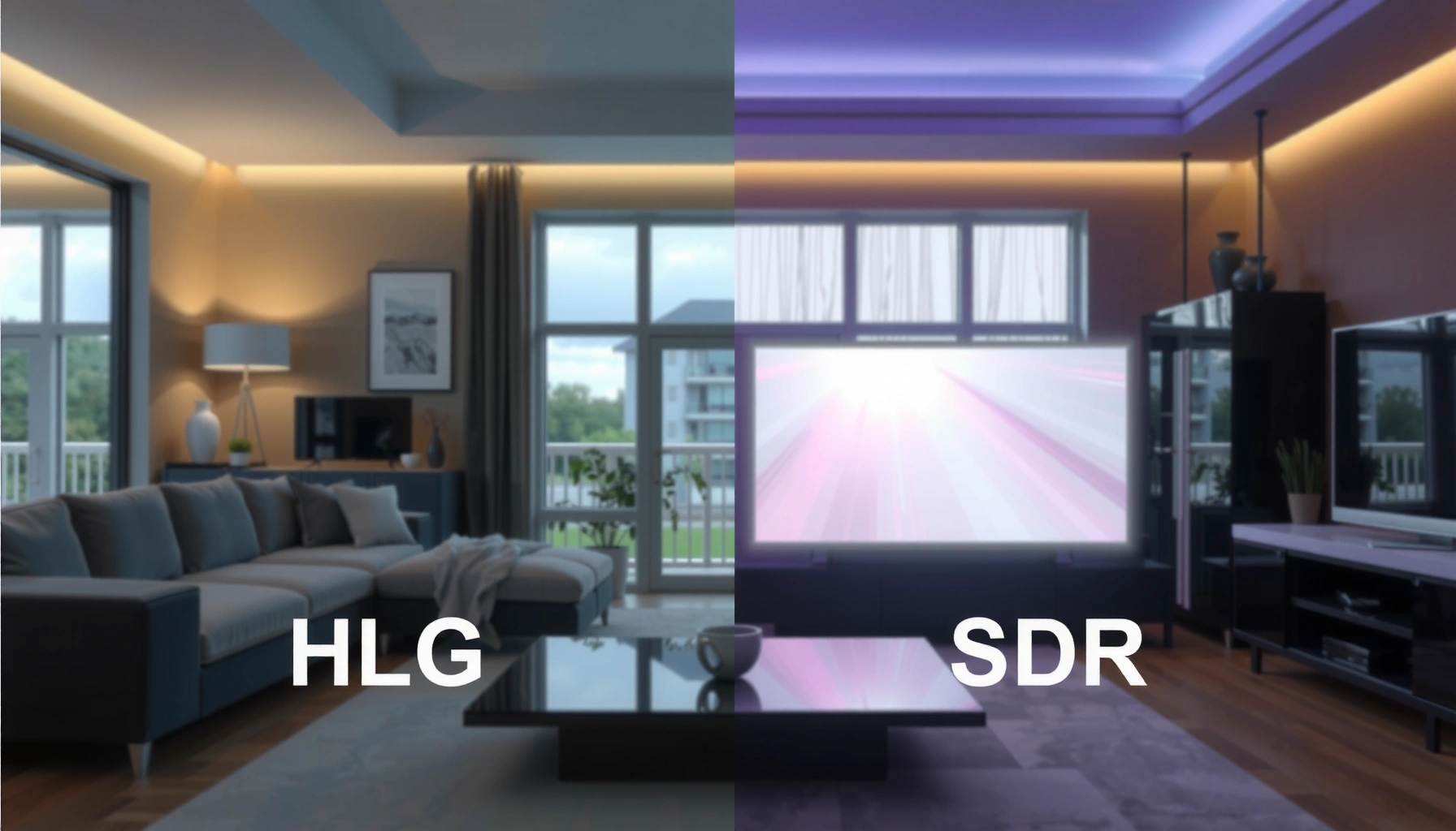 Comparison of HLG and SDR formats highlighting their key differences and choosing tips.