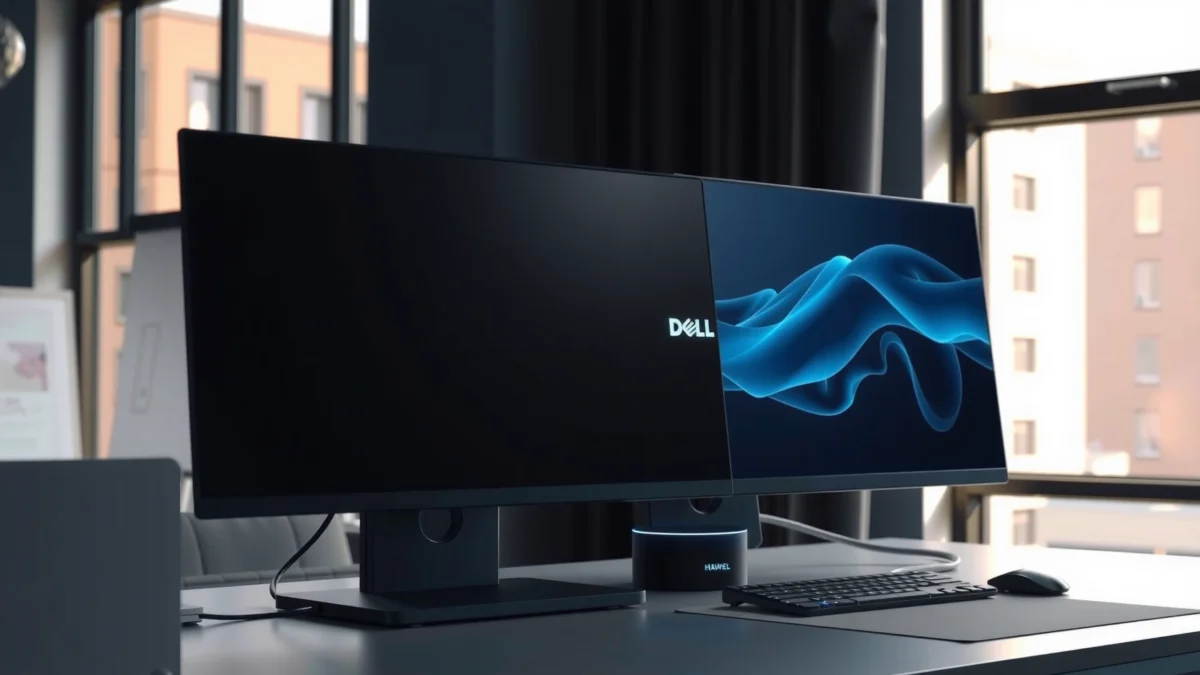 Comparison of Huawei and Dell monitors for buying decision